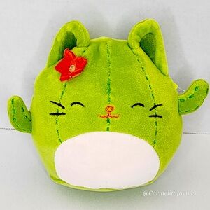 MS. MISS 🌵🐱 Green Cactus Cat W Flower Original Squishmallow By Kellytoy NWT